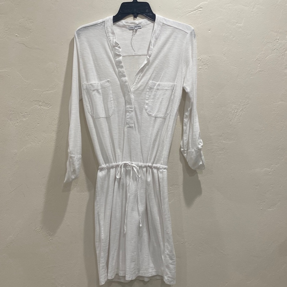 Standard James Perse Long sleeve tie dress